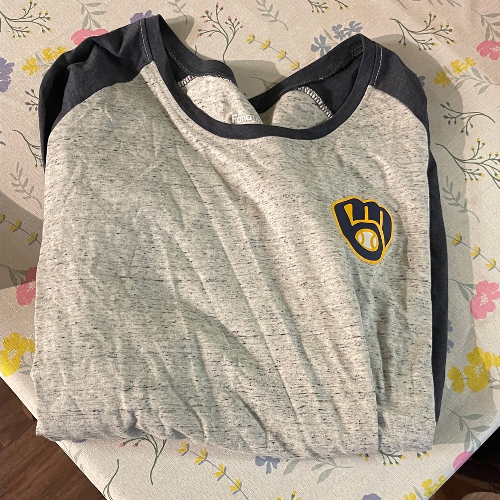 Brewers Fanatics Heather Gray 1x Tee